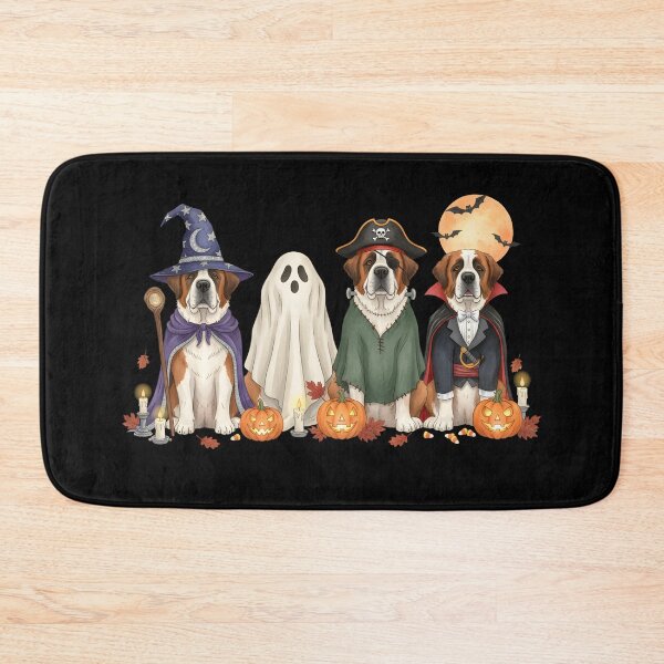 Item preview, Spooky Saint Bernard Dogs Ghost Witch Mummy Halloween Costume designed and sold by DesignsByAnett.