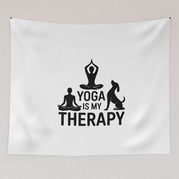 Item preview, Yoga Is My Therapy - Zen Wellness Shirt designed and sold by Reichcorp.