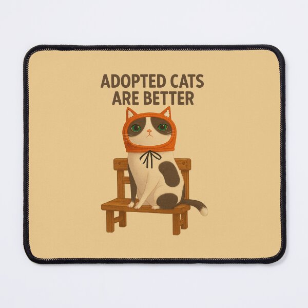 Item preview, Imbir the Cat – Adopted Cats Are Better designed and sold by HelpHaha.