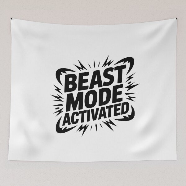 Item preview, Beast Mode Activated - Workout Motivation Tee designed and sold by Reichcorp.
