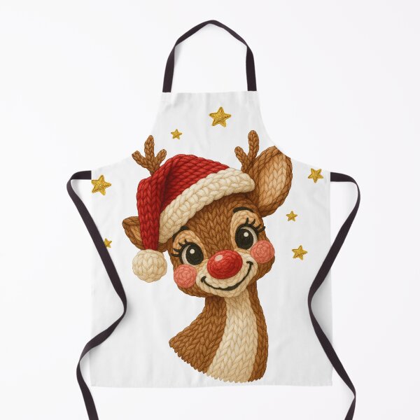 Item preview, Red Nose Reindeer: Latch Hook Crochet Yarn Design designed and sold by OctonoteStudio.