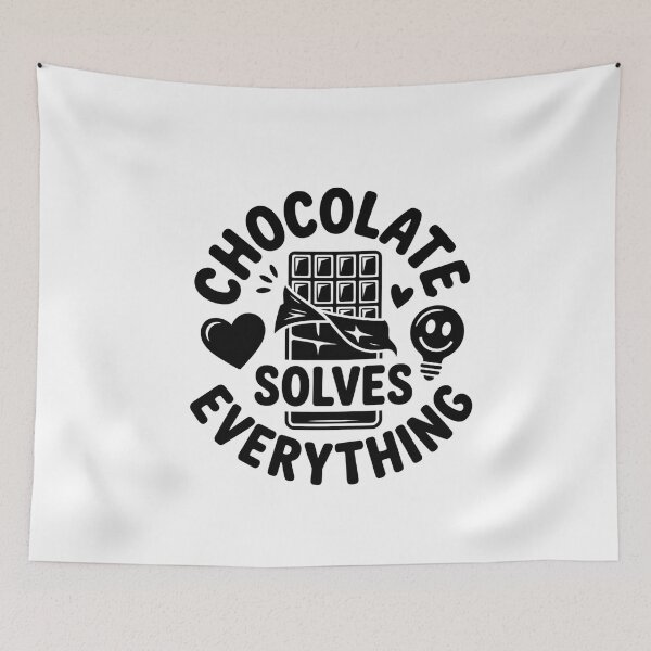 Item preview, Chocolate Solves Everything - Sweet Tooth Tee designed and sold by Reichcorp.