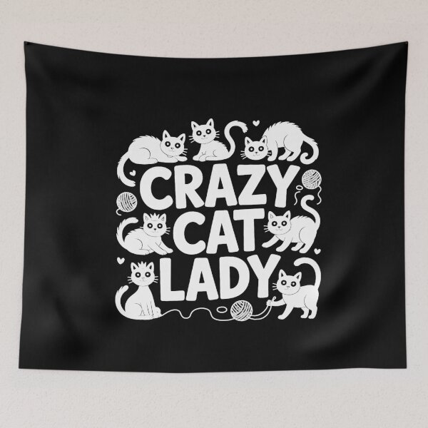 Item preview, Crazy Cat Lady Forever - Eternal Feline Love designed and sold by Reichcorp.