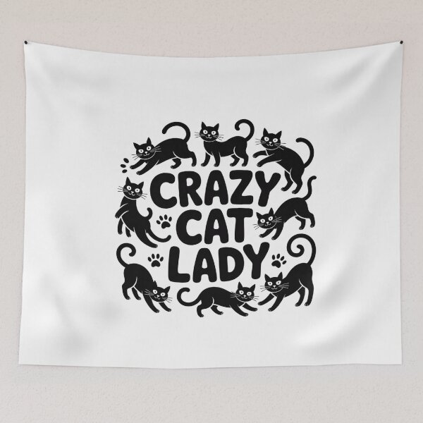Item preview, Crazy Cat Lady Forever - Eternal Feline Love designed and sold by Reichcorp.
