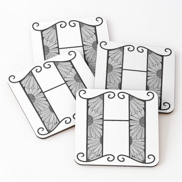 Item preview, Sunflower Inspired Letter H designed and sold by SSN-ART.