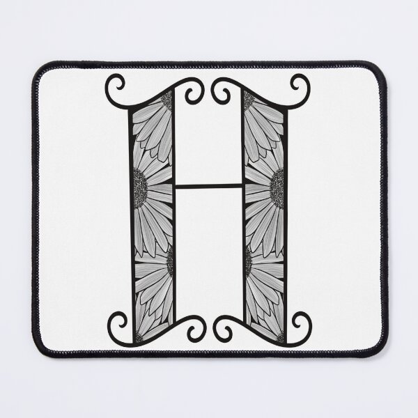 Item preview, Sunflower Inspired Letter H designed and sold by SSN-ART.