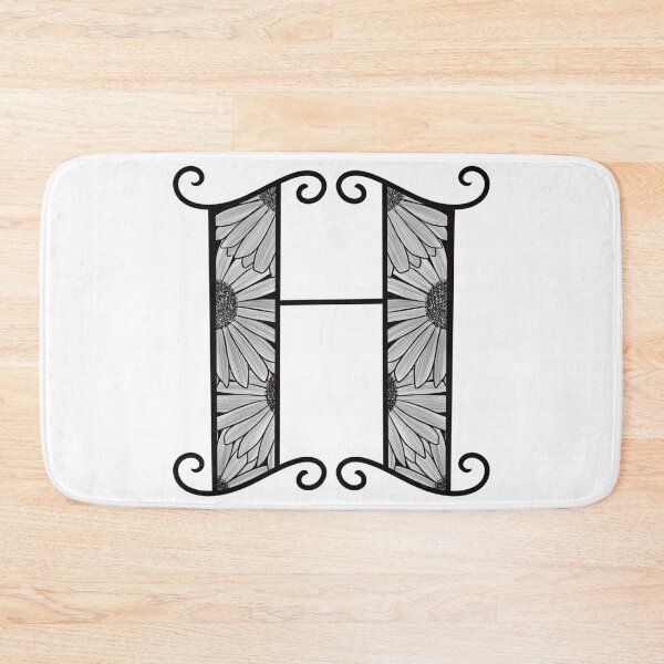Item preview, Sunflower Inspired Letter H designed and sold by SSN-ART.