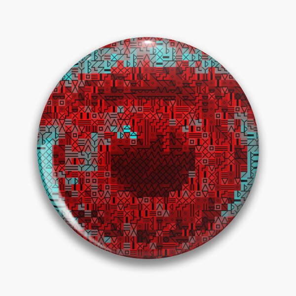 Item preview, Cybercore Eye, Blue and Red designed and sold by Dancing Squares Art.