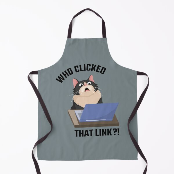 Item preview, Who Clicked That Link Shocked Funny Tuxedo Cat designed and sold by Art-of-Rory.