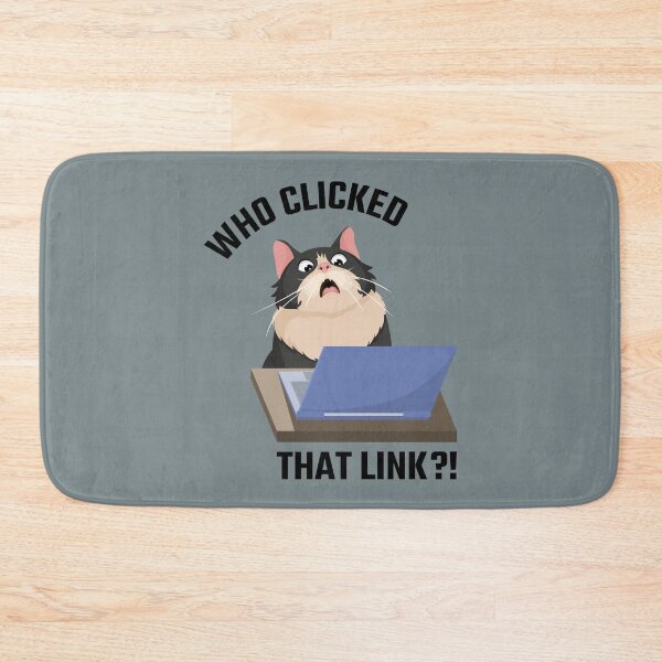 Item preview, Who Clicked That Link Shocked Funny Tuxedo Cat designed and sold by Art-of-Rory.