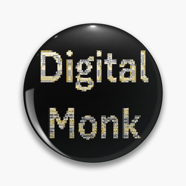 Item preview, Digital Monk - Cybercore - ASCII like Design designed and sold by Dancing Squares Art.