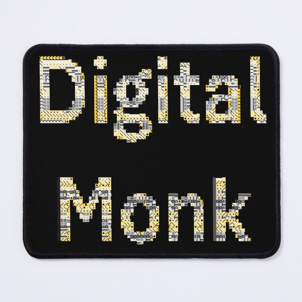 Item preview, Digital Monk - Cybercore - ASCII like Design designed and sold by Dancing Squares Art.