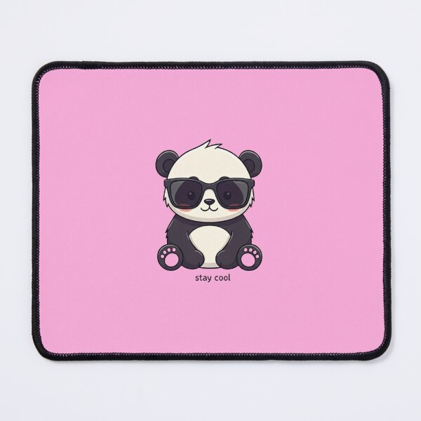 Item preview, Cool Baby Panda – Kawaii Panda with Sunglasses and “Stay Cool” Text designed and sold by PixelVibe782.
