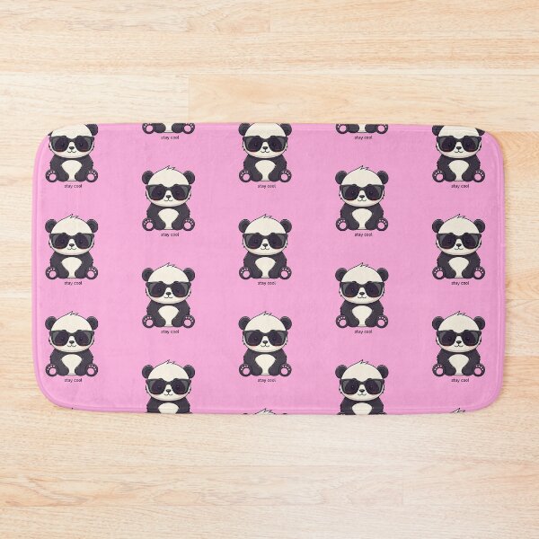 Item preview, Cool Baby Panda – Kawaii Panda with Sunglasses and “Stay Cool” Text designed and sold by PixelVibe782.