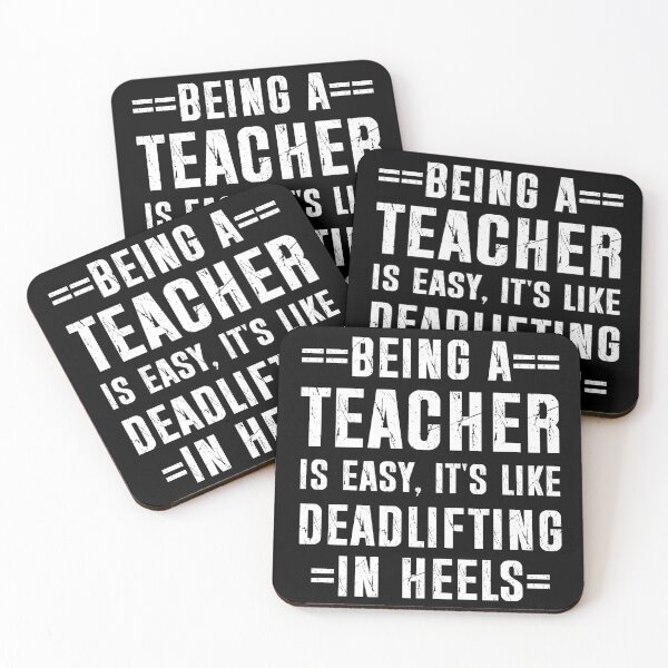 Item preview, Minimalist text funny teacher designed and sold by BloodyTeapot.