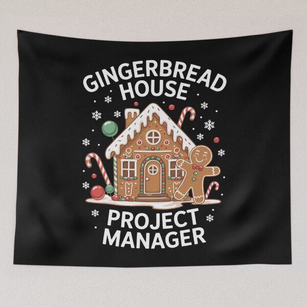 Item preview, Gingerbread House Project Manager Cookie Baking Christmas designed and sold by savrmiller.