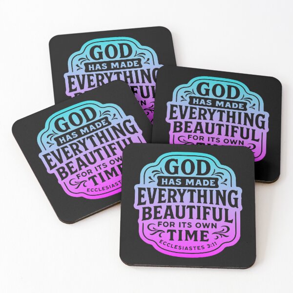 Item preview, Ecclesiastes 3:11 God Has Made Everything Beautiful For Its Own Time designed and sold by plushism.