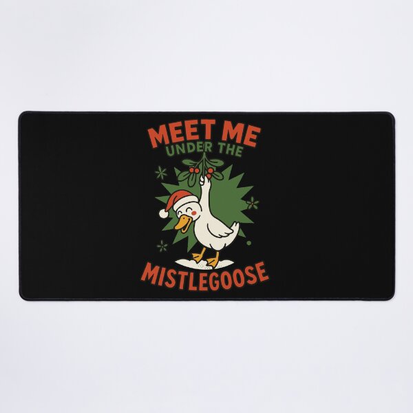 Item preview, Christmas Goose Meet Me Under The Mistlegoose designed and sold by LuminOrb.