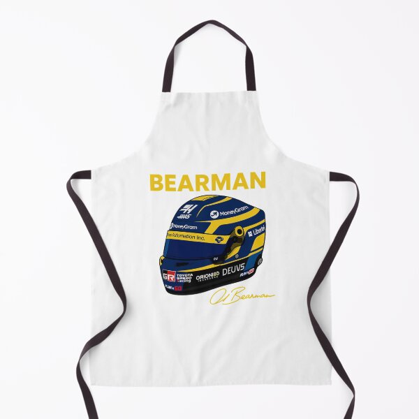 Item preview, Oliver Bearman Haas Helmet Illustration | Formula 1 Motorsport Art designed and sold by CRacing Motorsport Club.