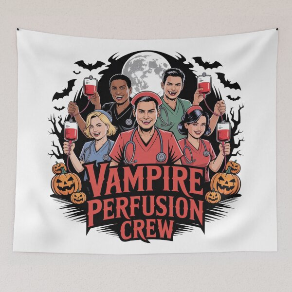 Item preview, Halloween Perfusionist Crew – Vampire Perfusion Team Design designed and sold by CrunchyGoats.