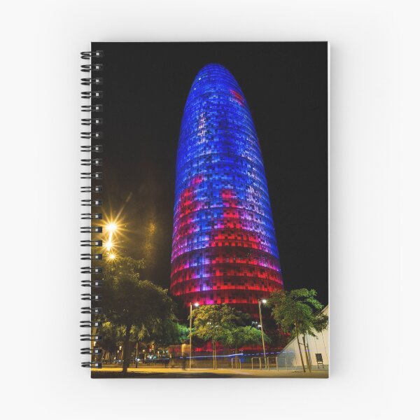 Item preview, Nocturnal Illumination - Torre Glòries or Torre Agbar Barcelona Soft Golden Glow designed and sold by Georgia Mizuleva.