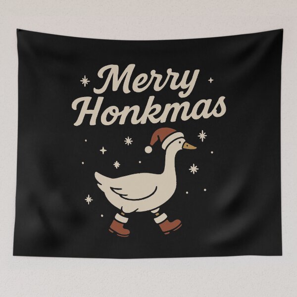 Item preview, Merry Honkmas Goose Christmas Funny Santa designed and sold by LuminOrb.