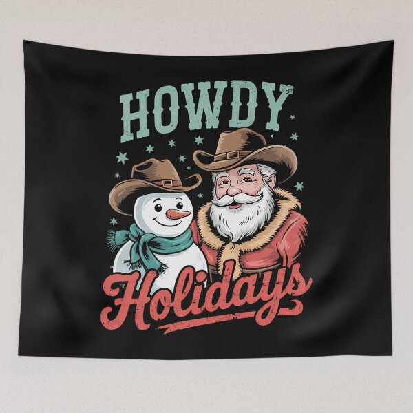 Item preview, Howdy Holiday Gingerbread Cowboy Santa Christmas Western designed and sold by savrmiller.