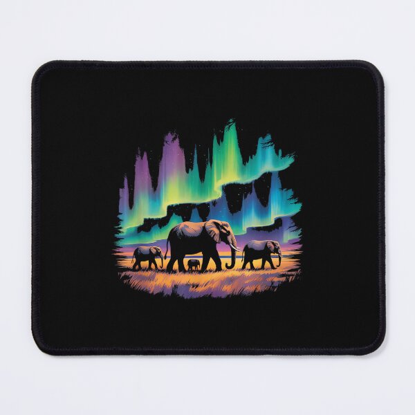 Item preview, Artistic Cute Elephant Aurora Sky Design designed and sold by ElaineOSantamar.