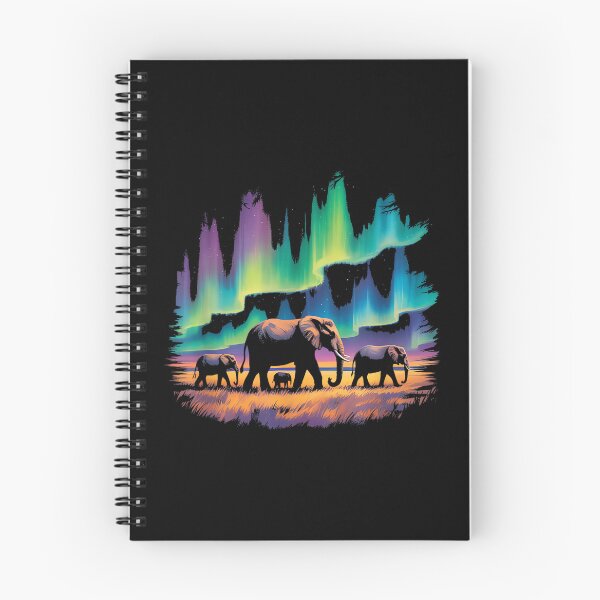 Item preview, Artistic Cute Elephant Aurora Sky Design designed and sold by ElaineOSantamar.