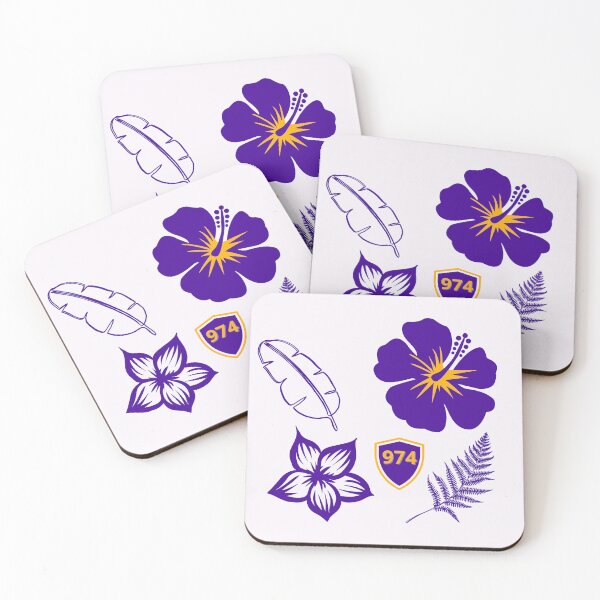 Item preview, Purple hibiscus and foliage 974 designed and sold by KONTOUR-SOMIN.
