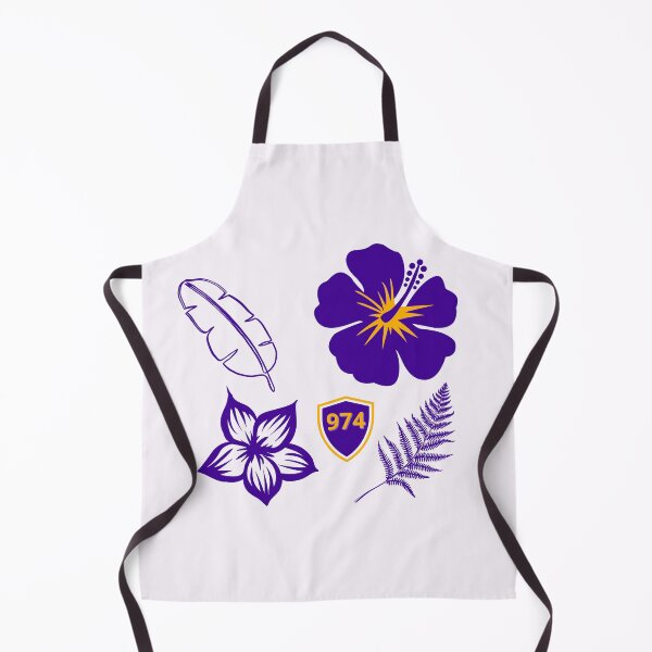 Item preview, Purple hibiscus and foliage 974 designed and sold by KONTOUR-SOMIN.