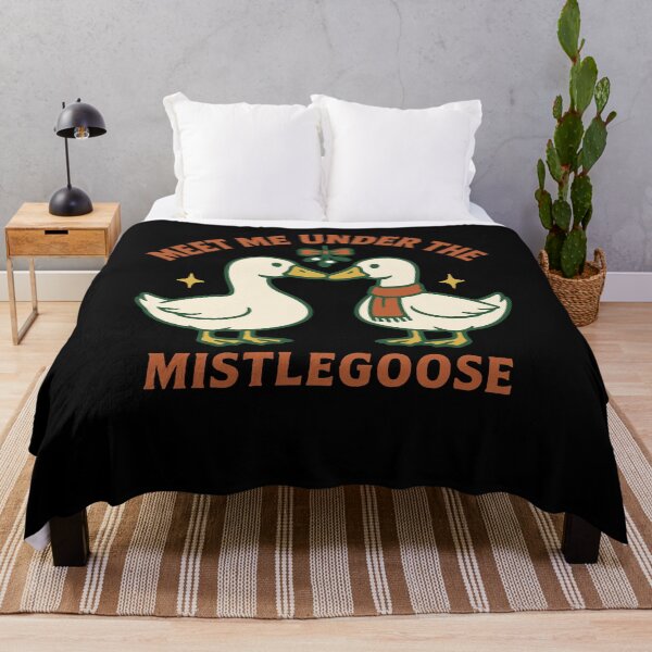 Item preview, Christmas Goose Meet Me Under The Mistlegoose designed and sold by LuminOrb.