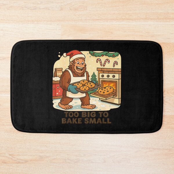 Item preview, Bigfoot Baking Funny Christmas Cookie Too Big Joke designed and sold by ElaineOSantamar.