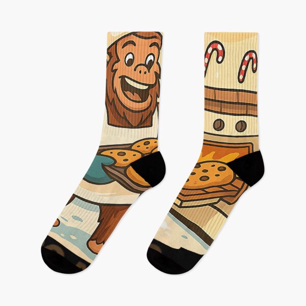 Item preview, Bigfoot Baking Funny Christmas Cookie Too Big Joke designed and sold by ElaineOSantamar.