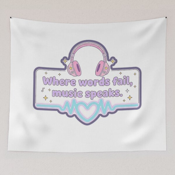 Item preview, Where words fail, music speaks designed and sold by Gnfree.