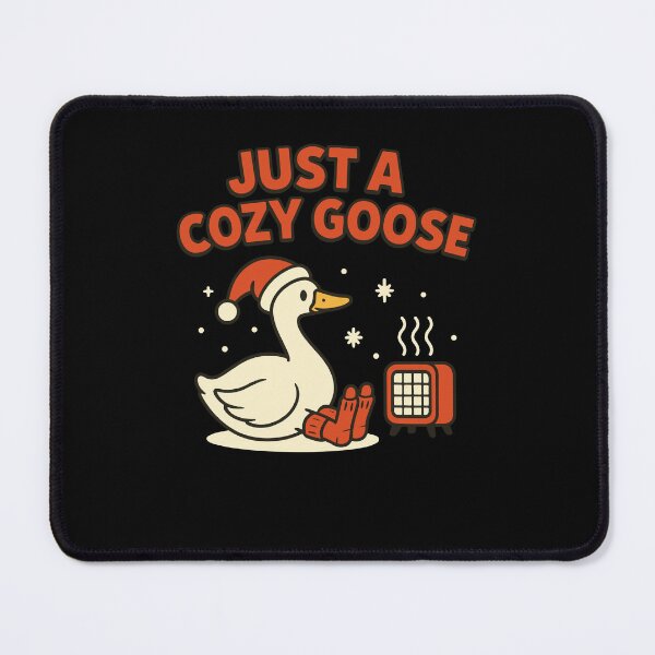 Item preview, Christmas Just A Cozy Goose Santa designed and sold by LuminOrb.