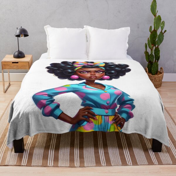 Item preview, Not Today Queen – Moody Afro Girl Expression designed and sold by Lulunza.