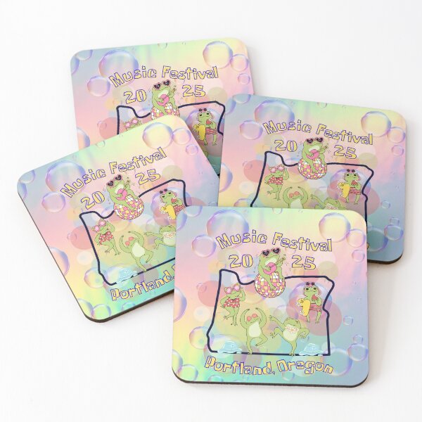 Item preview, Music Festival 2025 Portland Oregon - Cute Frogs Party Design designed and sold by PunkLadyPond.