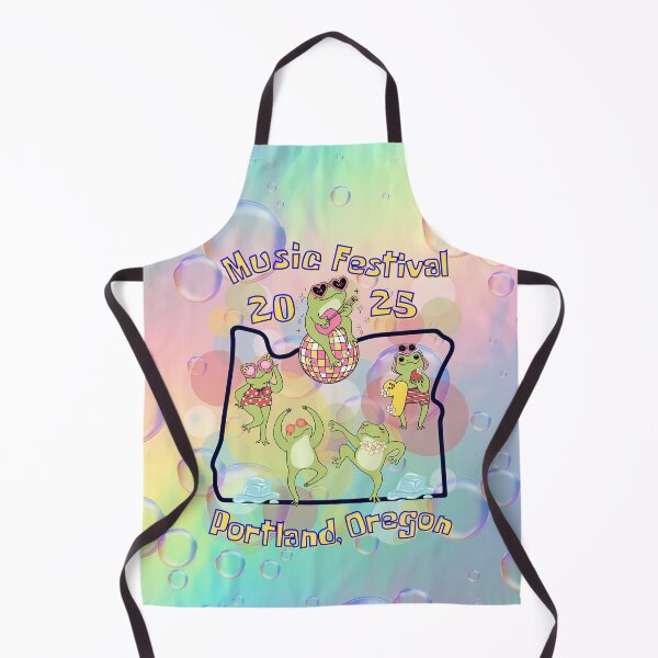 Item preview, Music Festival 2025 Portland Oregon - Cute Frogs Party Design designed and sold by PunkLadyPond.