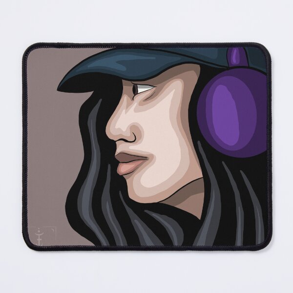 Item preview, Girl in headphones designed and sold by fum draws.