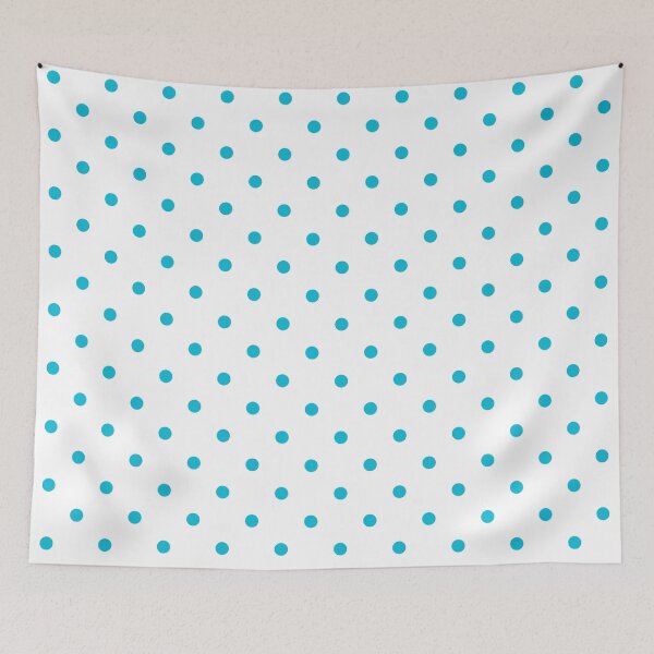 Item preview, Aqua Blue and White Polkadots  designed and sold by POLKAIWERX.