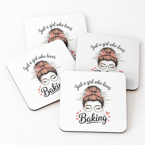 Item preview, Just A Girl Who Loves Baking Messy Hair Bun Baker designed and sold by aidenpier.