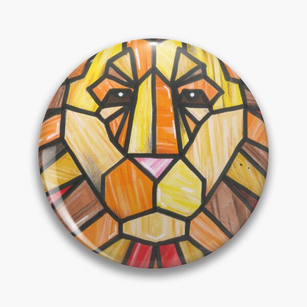Item preview, Stained Glass Lion designed and sold by UnderstairsArt.