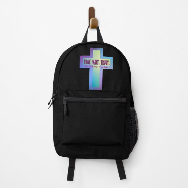 Item preview, Pray Trust Wait Bible Verse Christian art designed and sold by Colorfulman.