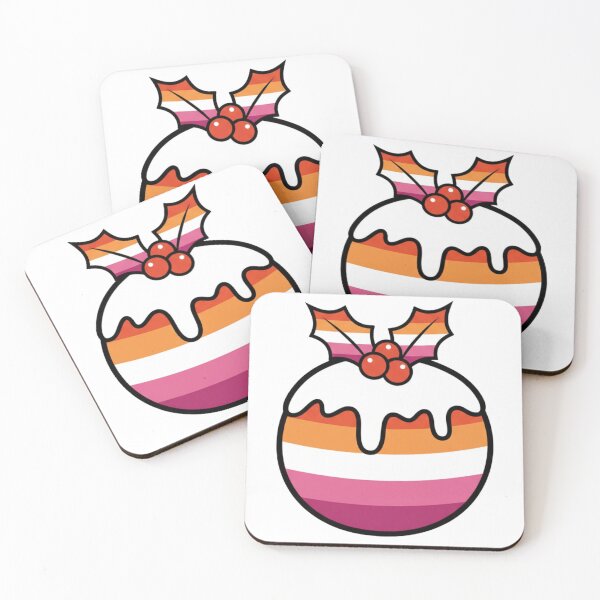 Item preview, Lesbian Pride Flag Christmas Pudding designed and sold by Sapphic-Charm.