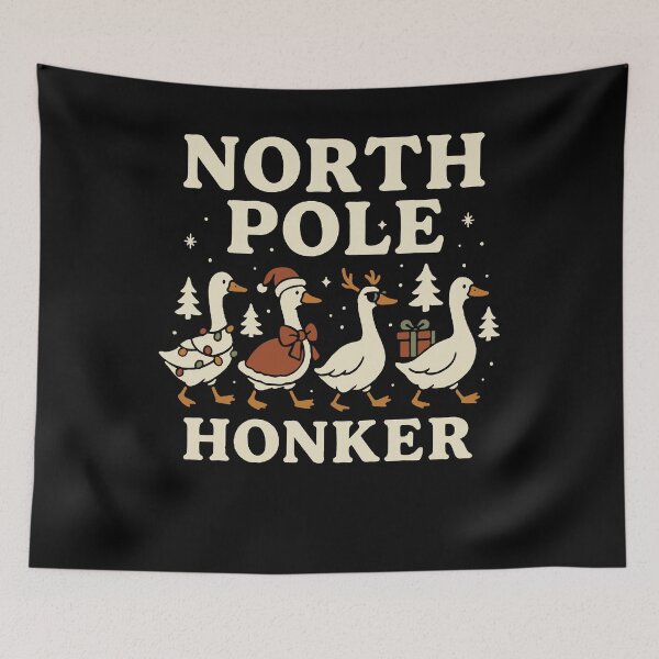 Item preview, Goose Christmas Funny Santa North Pole Honker designed and sold by LuminOrb.