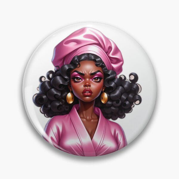 Item preview, Seriously? Face – Funny Afro Girl Over It Vibes designed and sold by Lulunza.