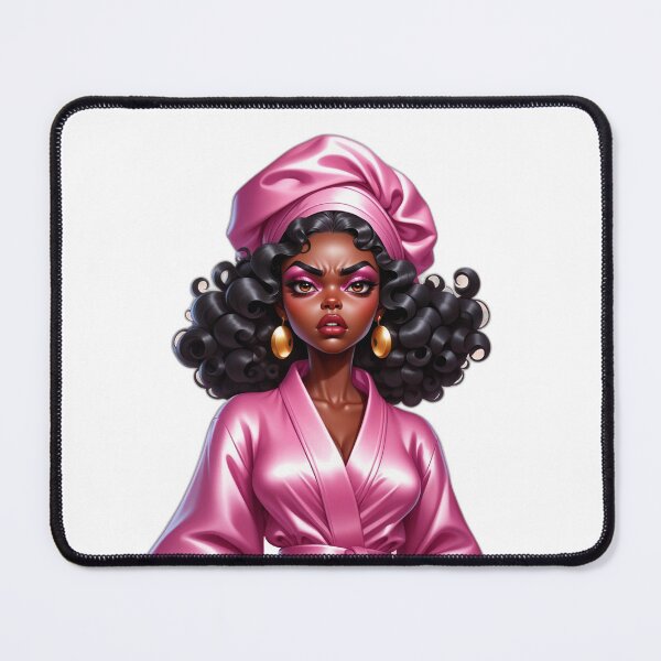 Item preview, Seriously? Face – Funny Afro Girl Over It Vibes designed and sold by Lulunza.