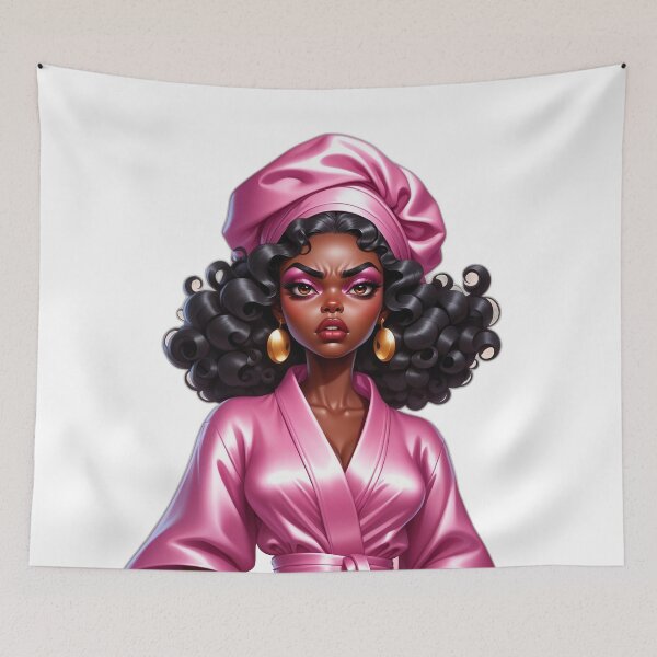 Item preview, Seriously? Face – Funny Afro Girl Over It Vibes designed and sold by Lulunza.
