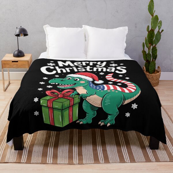 Item preview, Feliz Navidad Trex Bandera de EE. UU. Navidad designed and sold by aidenpier.